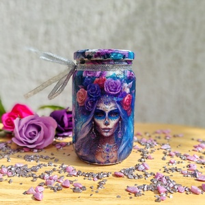 Borcan decorativ La Catrina - casă & stil de viață - accesorii pentru decorat casa - suport de flori - vaze - Artynos.ro