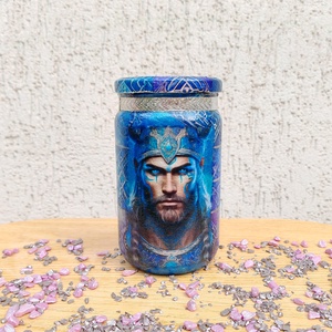 Borcan decorativ razboinici nordici - casă & stil de viață - accesorii pentru decorat casa - suport de flori - vaze - Artynos.ro