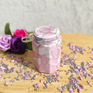 Borcan decorativ roz pastel - casă & stil de viață - accesorii pentru decorat casa - suport de flori - vaze - Artynos.ro