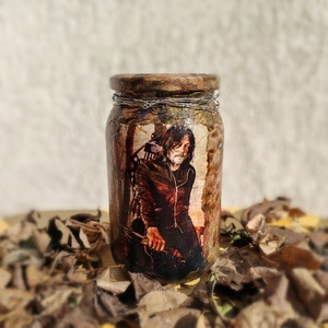 Borcan decorativ tematic, Casă & Stil de viață, Accesorii pentru decorat casa, Suport de flori, Vaze, Decoupage, transfer și tehnici șervețel, ARTYNOS