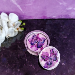 Suport pahar (coaster) - set 4 buc + baza, Casă & Stil de viață, Accesorii pentru echipamente de bucătărie, Accesorii de servire, Suporturi pahare, Decoupage, transfer și tehnici șervețel, ARTYNOS