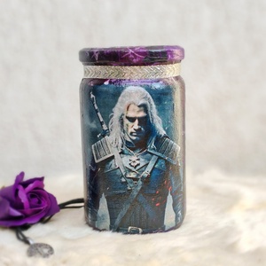 Borcan decorativ gaming, Casă & Stil de viață, Accesorii pentru decorat casa, Suport de flori, Vaze, Decoupage, transfer și tehnici șervețel, ARTYNOS