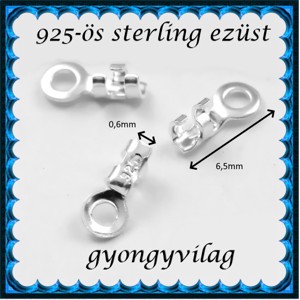 Lanț din argint 925 cu capăt de închidere 0,6mm 2buc/cs ELK V 01-0,6 -  - Artynos.ro