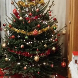Fustă pentru bradul de Crăciun (patchwork) -  - Artynos.ro