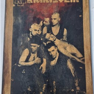 Rammstein placat din lemn, Casa & Stil de viata, Accesorii pentru decorat casa, Picturi murale, Arta de perete din lemn, , ARTYNOS