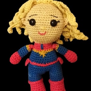 Capitanul Marvell supererou crosetat figura amigurumi, , , ARTYNOS