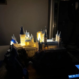 Harry Potter Hoghwarts Castle decorare raft și lumină de dispoziție -  - Artynos.ro