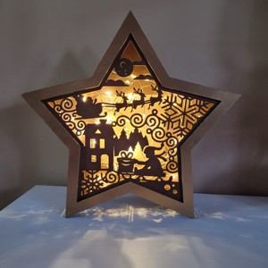 Ornament led în formă de stea - crăciun - decorațiuni de crăciun de casă - luminițe de crăciun - Artynos.ro
