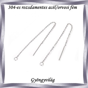 Accesorii pentru bijuterii din oțel prețios: bază pentru cercei NAFK 04-95 1 pereche/cs -  - Artynos.ro