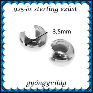 Accesorii pentru bijuterii din argint 925: capac pentru noduri ECST 01-3,5e -  - Artynos.ro