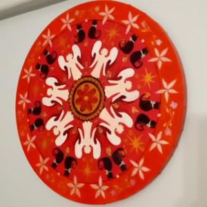 Mandala cu pisici și îngeri -  - Artynos.ro