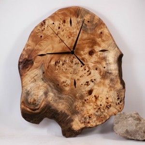 Ceas de perete din lemn, ceas rustic din lemn,  - casă & stil de viață - decorațiuni de casă - decorațiuni de pereți - ceasuri de perete - Artynos.ro