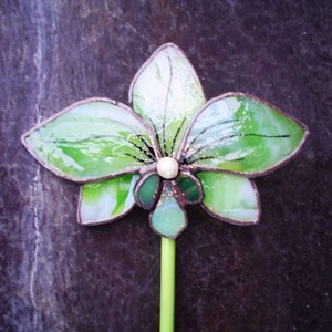 3 Tiffany Orchidea aranjament din flori veșnice - casă & stil de viață - accesorii pentru decorat casa - suport de flori - buchete de flori - Artynos.ro