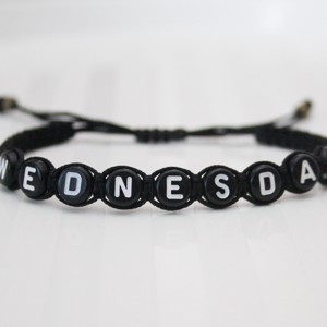 Brățară macramé împletită - Black Wednesday -  - Artynos.ro