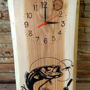 Ceas de perete artizanal pentru pescari - casă & stil de viață - accesorii pentru decorat casa - decorațiuni de pereți, decorațiuni suspendate - ceasuri de perete - Artynos.ro