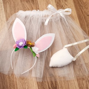 Fată iepuraș cu fustă de tul costum de carnaval pentru fete - îmbrăcăminte și modă - costume și măști de carnaval - costume - Artynos.ro