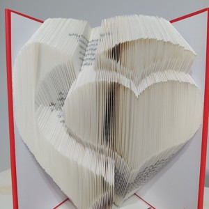 Inima in sculptura cartii inimii, Casa & Stil de viata, Accesorii pentru decorat casa, Decoratiuni de masa si decoratiuni pentru rafturi , Sculptura de carte, carte pliata, , ARTYNOS