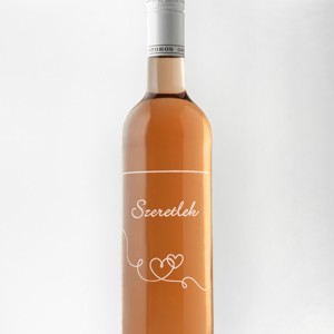 OFERTĂ SPECIALĂ -50% Vin gravat cu inscripția Te iubesc -  - Artynos.ro
