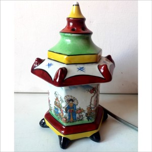 Lampă aromată japoneză vintage, pagodă - casă & stil de viață - lămpi și corpuri de iluminat - lampă de ambianță - Artynos.ro