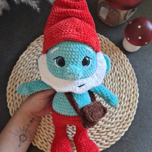 Papa Smurf (The Smurfs), Jucarii si echipamente pentru copii, Plusuri, Figurine de plus, Crosetat, ARTYNOS