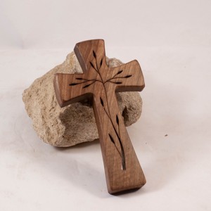 Cruce din lemn modelata, cruce de perete, , , ARTYNOS