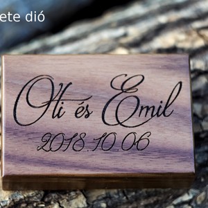 Cutie pentru verighete_ Clarisse - accesorii nuntă - bijuterii mireasă - set bijuterii de mireasă - Artynos.ro
