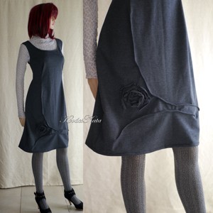 LIANA - rochie șorț design - îmbrăcăminte și modă - haine damă - rochie, dintr-o bucată - Artynos.ro