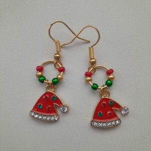 Cercei de Crăciun - Pălărie de Moș Crăciun -  - Artynos.ro