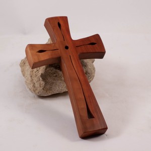 Cruce din lemn modelata, cruce de perete, , , ARTYNOS