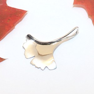 Ginkgo biloba, fatetat, pandantiv de argint pentru femei (EGK.17), , , ARTYNOS