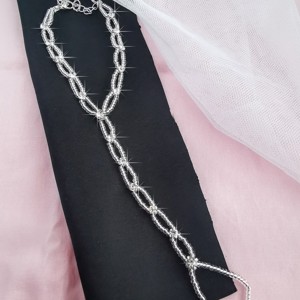 Strass, argintiu bijuterie pentru picioare, Accesorii nunta, Bijuterii mireasa, Bratari mireasa , , ARTYNOS
