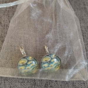 Cercei inspirați de Van Gogh cu fitinguri din oțel medical -  - Artynos.ro