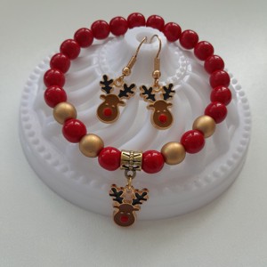 Bijuterii căprioară - brățară, cercei -  - Artynos.ro