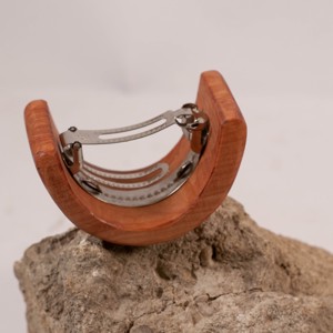 Cataramă franceză curbată din lemn, cataramă de păr - îmbrăcăminte și modă - accesorii păr - clemă de păr și ac de păr - Artynos.ro