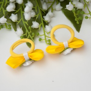 Masnis scrunchie - Galben -  - Artynos.ro