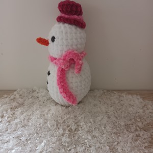 Om de zăpadă Amigurumi (om de zăpadă) - crăciun - cadouri de moș crăciun - cadouri de moș crăciun - Artynos.ro