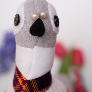 Porumbelul Cristoforo - jucării și echipamente pentru copii - plușuri - păsări de pluș - Artynos.ro