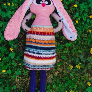 Iepurica Jojo, Jucarii si echipamente pentru copii, Plusuri, Iepure de plus, Cusatura, ARTYNOS