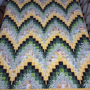Cuvertura Bargello patchwork, cuvertura de pat., , , Bargello este numele modelului foarte izbitor folosit pentru a realiza aceasta minunata cuvertura p..., ARTYNOS