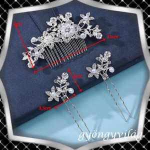 Bijuterii, ornamente pentru păr, catarame pentru păr: nuntă, mireasă, ornament casual pentru păr ES-H-SZ21 - accesorii nuntă - ornamente de păr de nuntă - ornamente de păr mireasă - Artynos.ro