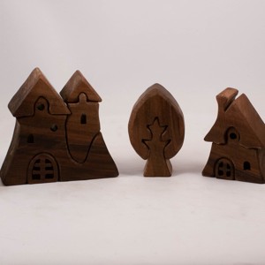  Castel din lemn, casuta, constructor din lemn, puzzle jigsaw, , Prelucrarea lemnului, ARTYNOS