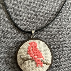 colier cu pasari brodate, , , ARTYNOS