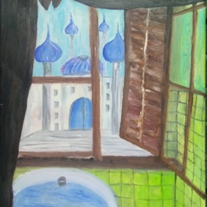 Pictura in ulei, , , Gerzson in baie

50*40 pictura in ulei pe panza intinsa, neinramata, semnata.

, ARTYNOS