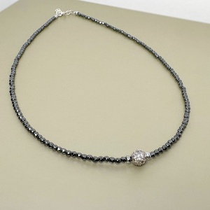 Colier hematit si cubic zirconia - Artynos.ro