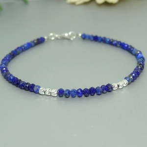 Bratara din lapis lazuli. - bijuterii - brățări - brățări cu perle - Artynos.ro