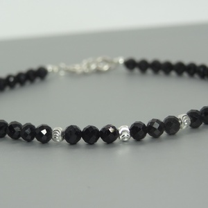 Bratara turmalina neagra / Black Sparkle. - bijuterii - brățări - brățară cu mărgele - Artynos.ro