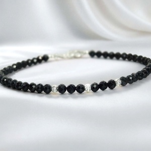 Bratara turmalina neagra / Black Sparkle., Bijuterii, Bratari, Bratara cu margele, Altele, ARTYNOS