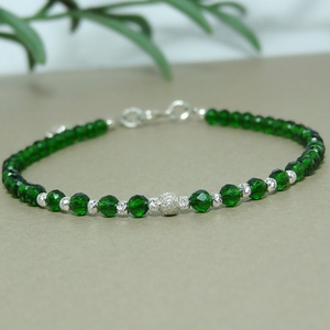 Bratara din cubic zirconia verde - Artynos.ro