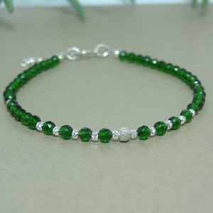 Bratara din cubic zirconia verde -  - Artynos.ro