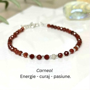 Bratara din carneol - Flame Essence - Artynos.ro